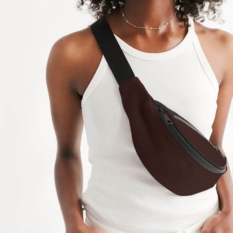 Rosewood Belt Bag (R-FM-DE) - Woman Front CloseUp
