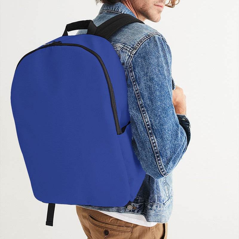 Royal Blue Waterproof Backpack (I-BR-ME) - Man CloseUp