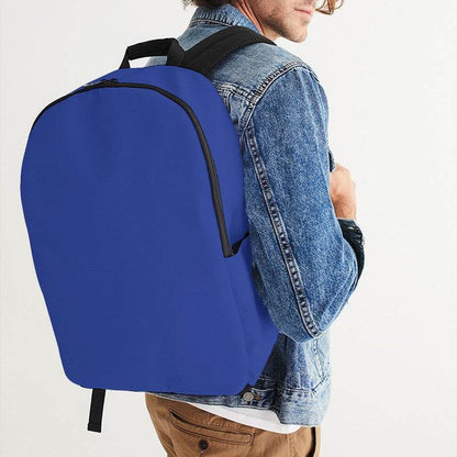 Royal Blue Waterproof Backpack (I-BR-ME) - Man CloseUp