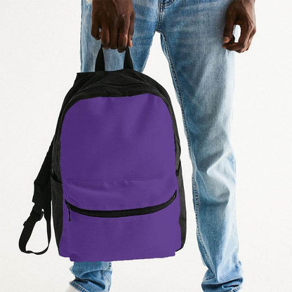 Royal Purple Canvas Backpack (PU-BR-ME) - Man Holding