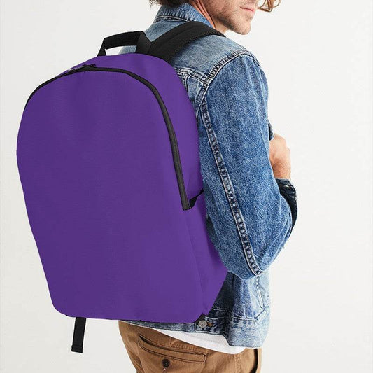 Royal Purple Waterproof Backpack (PU-BR-ME) - Man CloseUp