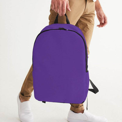 Royal Purple Waterproof Backpack (PU-BR-ME) - Man Holding CloseUp