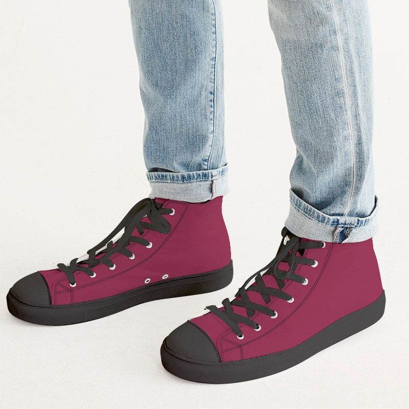 Ruby Men's High-Top Canvas Sneakers (RPI3-ME-DE) - Man CloseUp