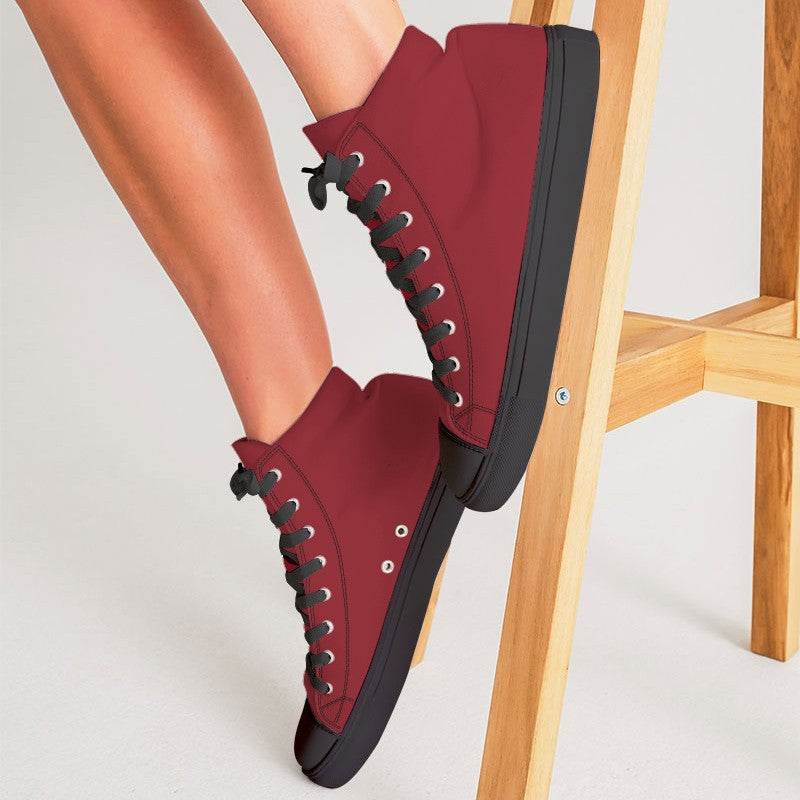 Ruby Women's High-Top Canvas Sneakers (RPI1-ME-DE) - Woman CloseUp