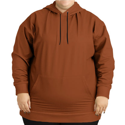 Rust Hoodie PLUS (OR2-ME-DE) - Woman Front PLUS