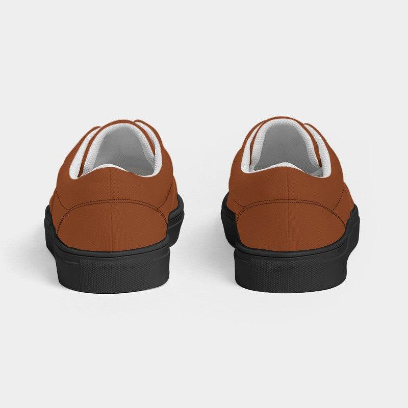 Rust Men's Canvas Sneakers (OR2-ME-DE) - Back
