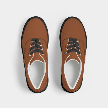 Rust Men's Canvas Sneakers (OR2-ME-DE) - Top