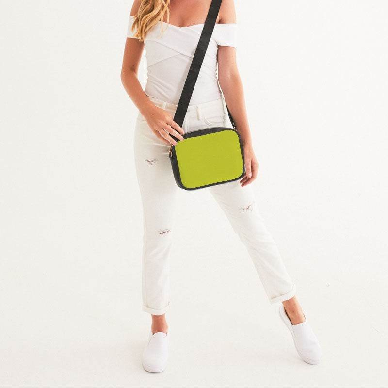 Safety Green Crossbody Bag (LY1-BR-ME) - Woman Front