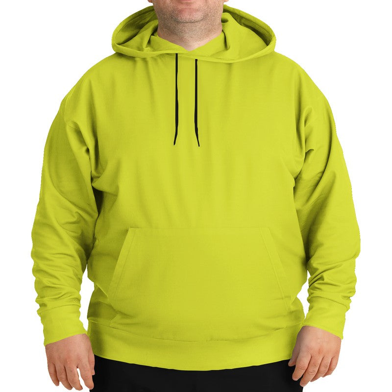 Safety Green Hoodie PLUS (LY1-BR-ME) - Man Front PLUS