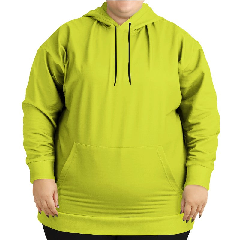 Safety Green Hoodie PLUS (LY1-BR-ME) - Woman Front PLUS