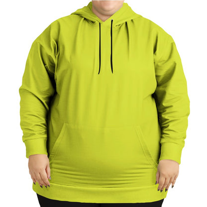 Safety Green Hoodie PLUS (LY1-BR-ME) - Woman Front PLUS