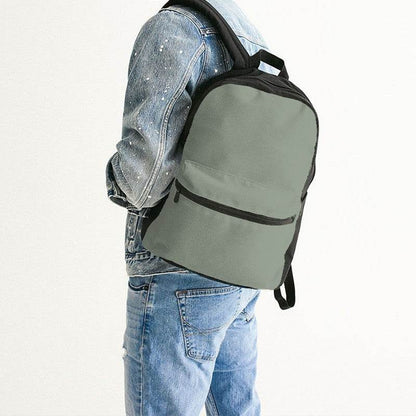 Sage Green Canvas Backpack (GL2-NE-ML) - Man Back CloseUp