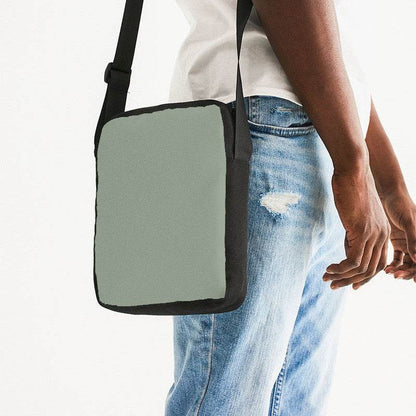 Sage Green Messenger Pouch (GL2-NE-ML) - Man Side CloseUp