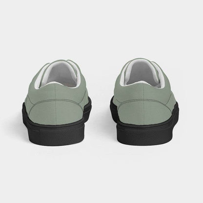 Sage Green Women's Canvas Sneakers (GL2-NE-ML) - Back