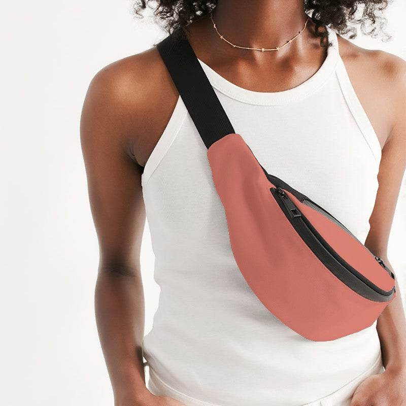 Salmon Belt Bag (R-ME-LI) - Woman Front CloseUp
