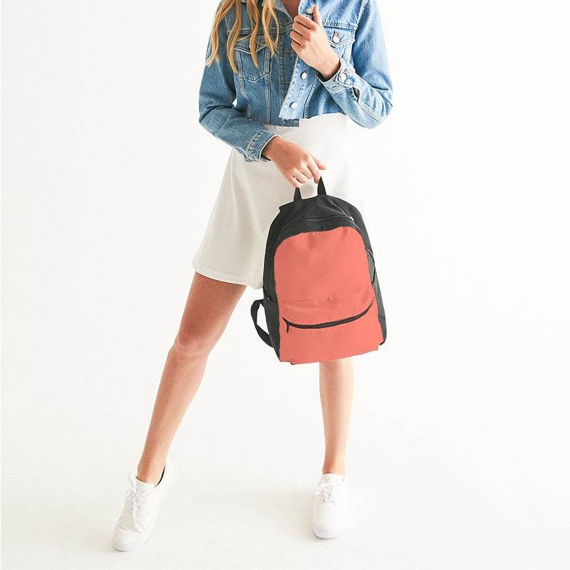 Salmon Canvas Backpack (R-ME-LI) - Woman