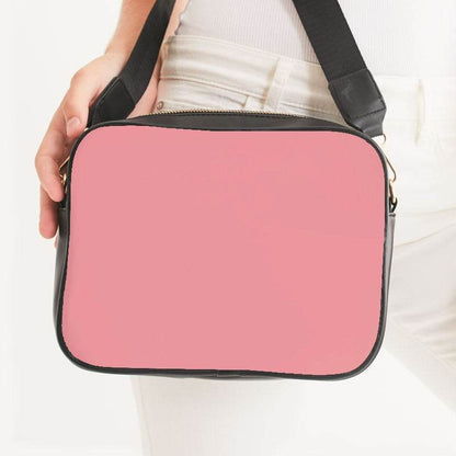 Salmon Pink Crossbody Bag (RPI2-MU-LI) - Woman Front CloseUp