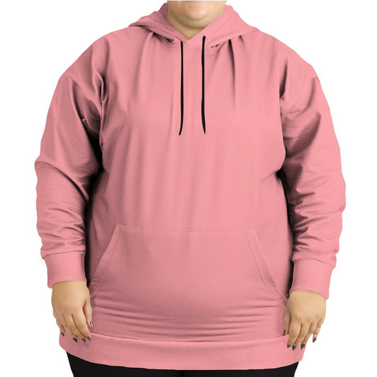 Salmon Pink Hoodie PLUS (RPI2-MU-LI) - Woman Front PLUS