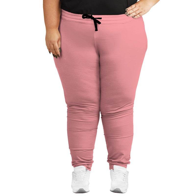Salmon Pink Joggers PLUS (RPI2-MU-LI) - Woman Front PLUS
