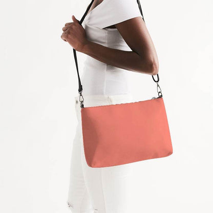 Salmon Zip Pouch (R-ME-LI) - Side CloseUp