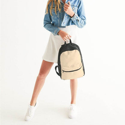 Sandy Beige Canvas Backpack (YO2-FM-LI) - Woman