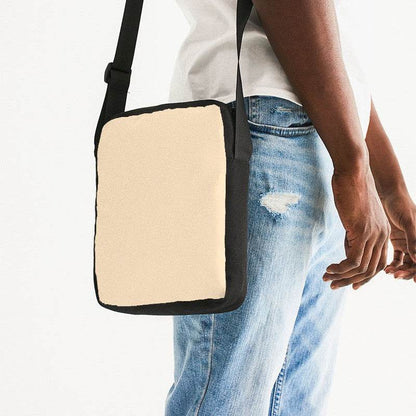 Sandy Beige Messenger Pouch (YO2-FM-LI) - Man Side CloseUp