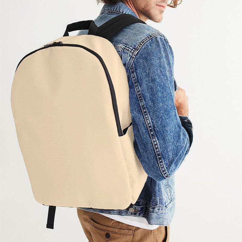 Sandy Beige Waterproof Backpack (YO2-FM-LI) - Man CloseUp