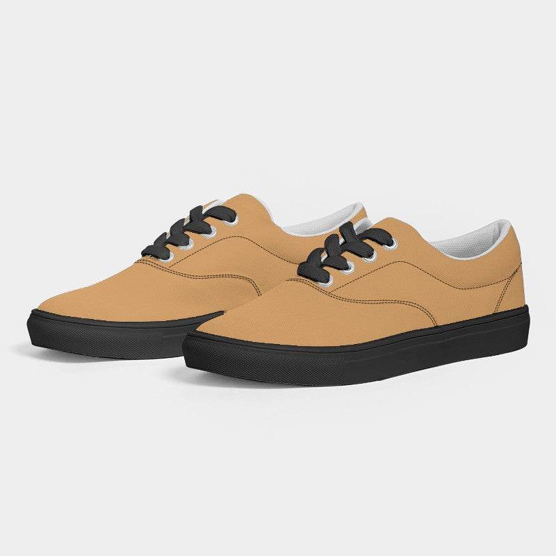 Sandy Brown Women's Canvas Sneakers (YO3-ME-ML) - Side 3