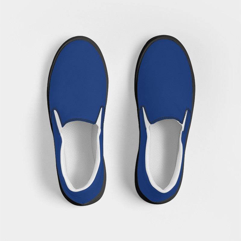 Sapphire Women's Slip-On Canvas Sneakers (IB1-CL-DE) - Top
