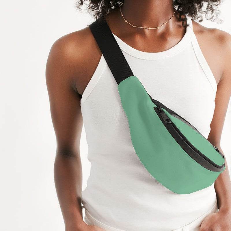 Seafoam Belt Bag (BGG3-ME-LI) - Woman Front CloseUp
