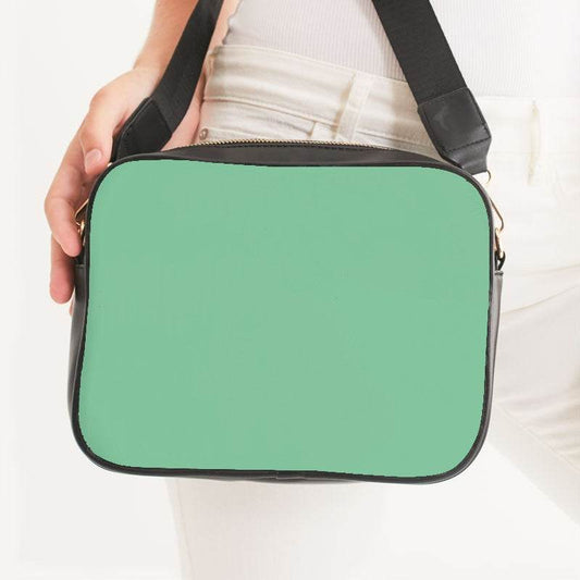Seafoam Crossbody Bag (BGG3-ME-LI) - Woman Front CloseUp