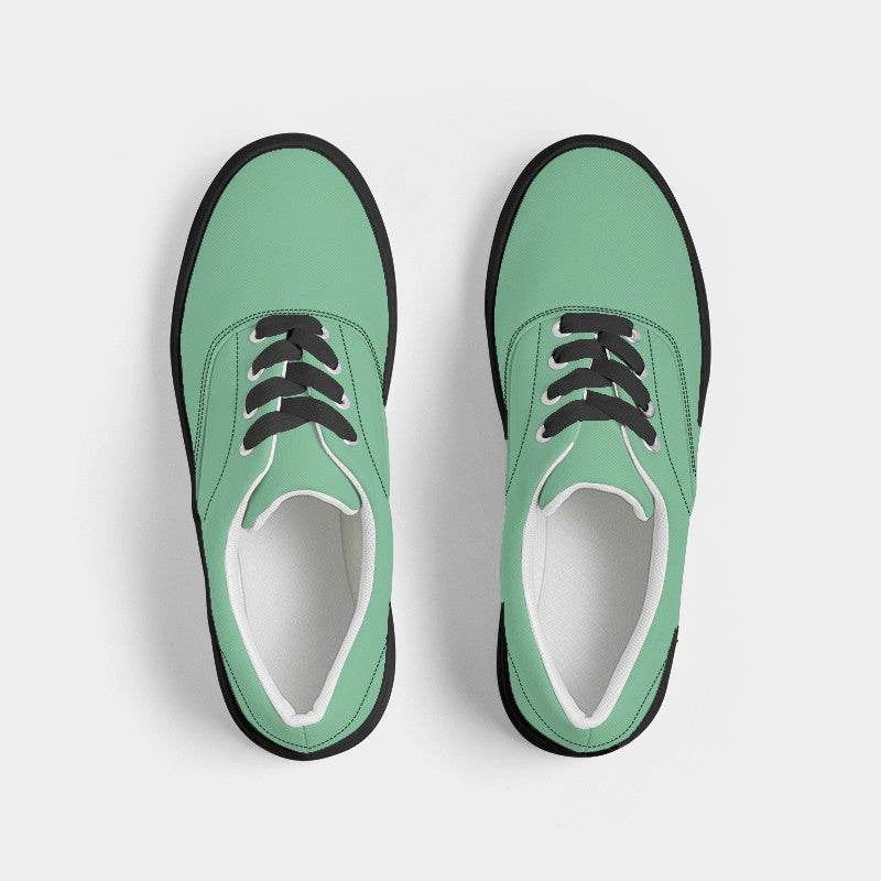 Seafoam Men's Canvas Sneakers (BGG3-ME-LI) - Top