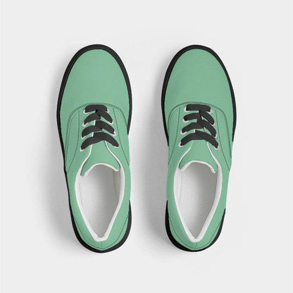 Seafoam Men's Canvas Sneakers (BGG3-ME-LI) - Top