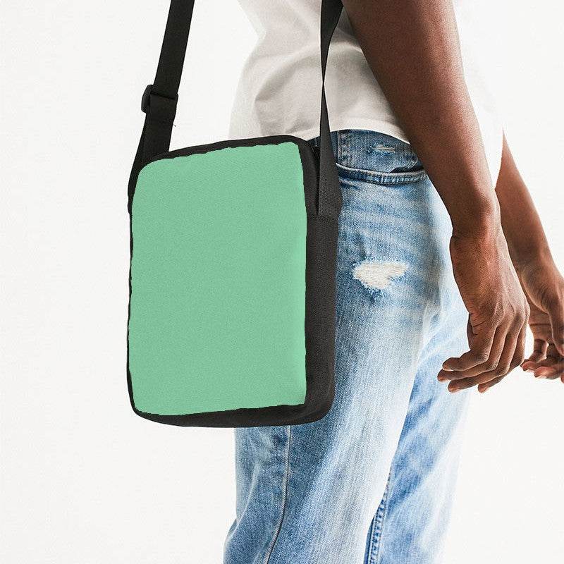 Seafoam Messenger Pouch (BGG3-ME-LI) - Man Side CloseUp