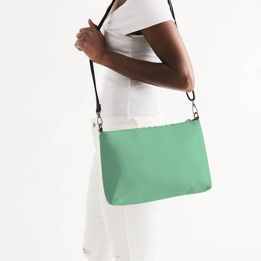 Seafoam Zip Pouch (BGG3-ME-LI) - Side CloseUp