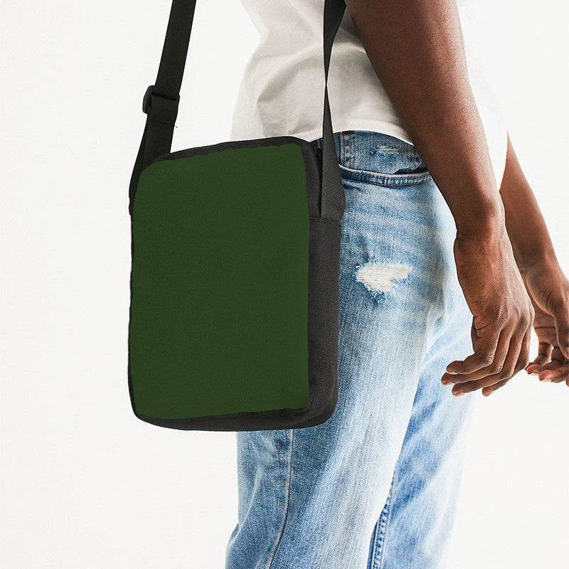 Seaweed Messenger Pouch (GL2-FM-DA) - Man Side CloseUp