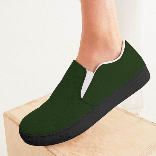 Seaweed Women's Slip-On Canvas Sneakers (GL2-FM-DA) - Woman CloseUp