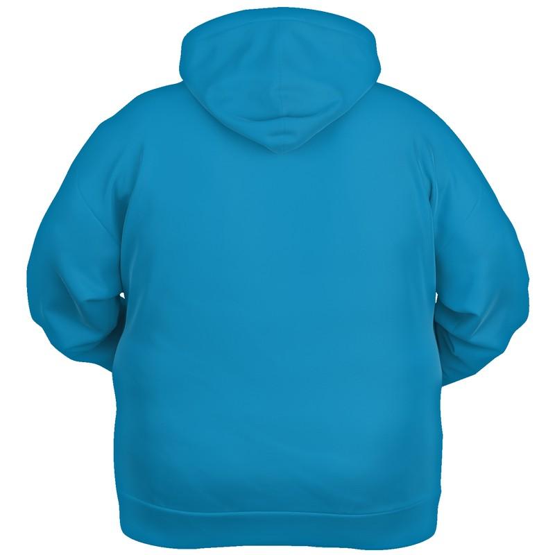 Shaded Cyan Hoodie (C100M0Y0K30) - Ghost Back PLUS