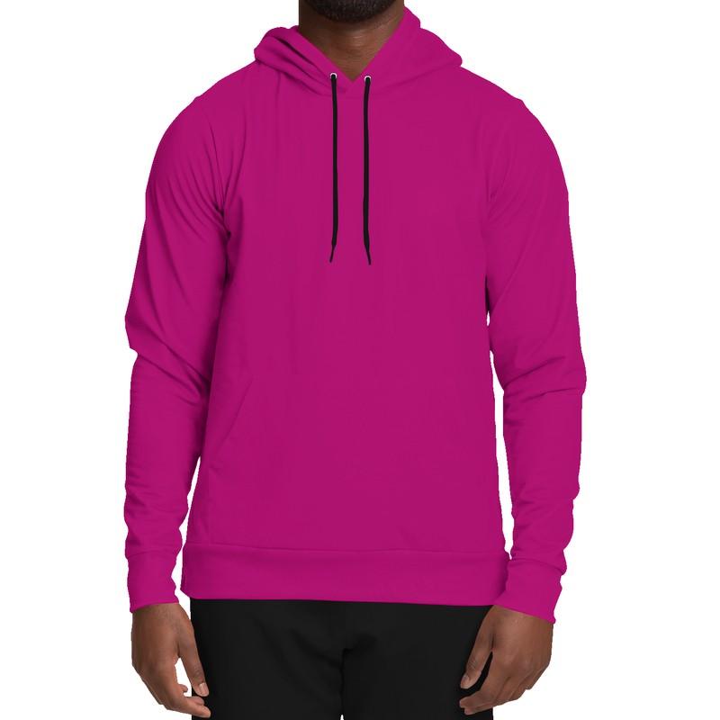 Shaded Magenta Hoodie (C0M100Y0K30) - Man Front