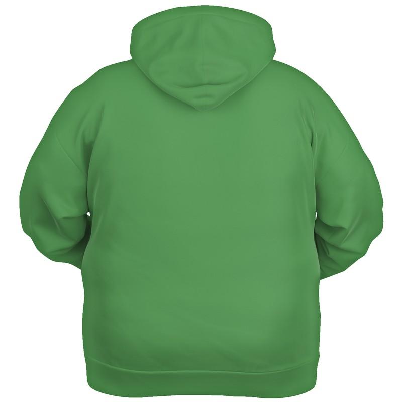 Shaded Midtone Green Hoodie (C60M0Y80K30) - Ghost Back PLUS