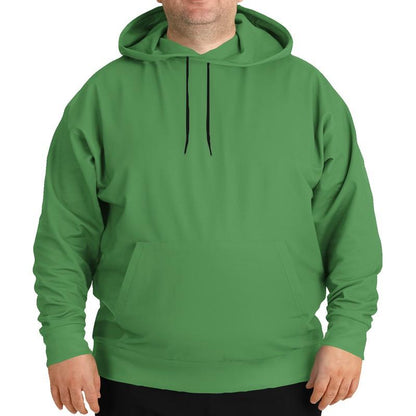 Shaded Midtone Green Hoodie (C60M0Y80K30) - Man Front PLUS