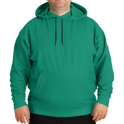 Shaded Midtone Green Hoodie (C80M0Y60K30) - Man Front PLUS