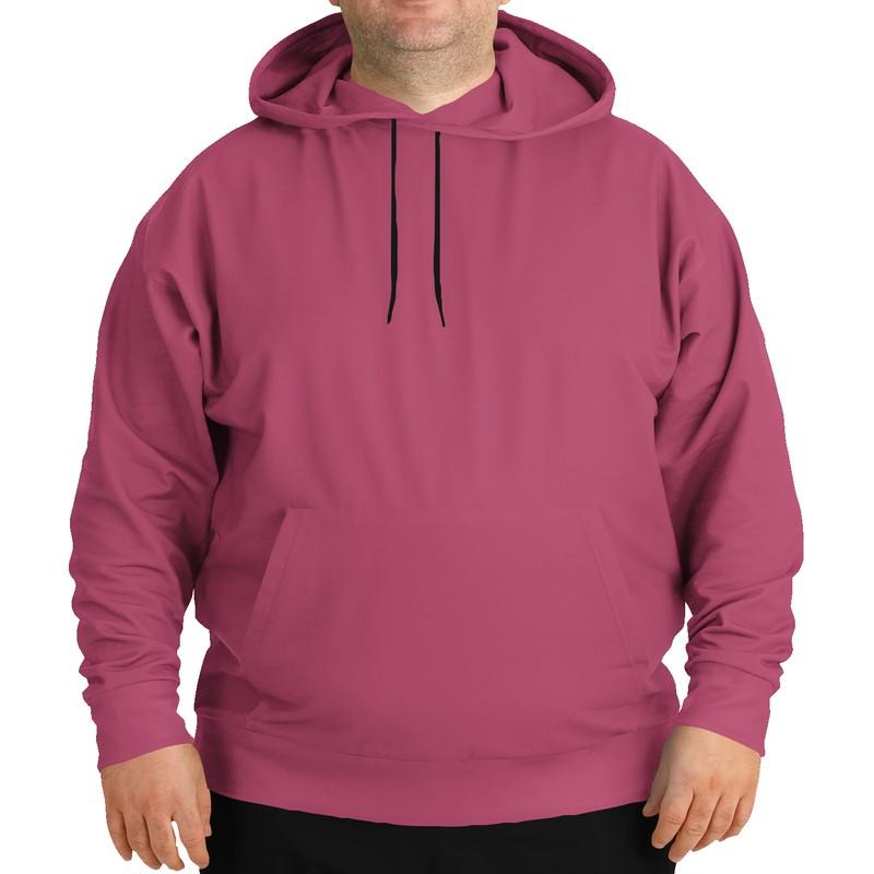 Shaded Midtone Pink Hoodie (C0M80Y20K30) - Man Front PLUS