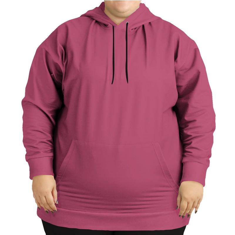 Shaded Midtone Pink Hoodie (C0M80Y20K30) - Woman Front PLUS