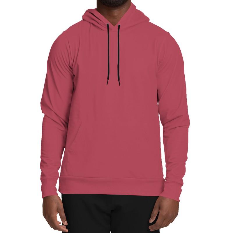 Shaded Midtone Pink Hoodie (C0M80Y40K30) - Man Front