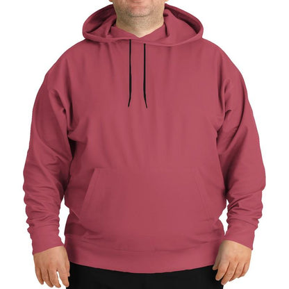 Shaded Midtone Pink Hoodie (C0M80Y40K30) - Man Front PLUS