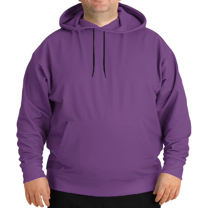 Shaded Midtone Purple Hoodie (C50M80Y0K30) - Man Front PLUS