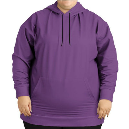 Shaded Midtone Purple Hoodie (C50M80Y0K30) - Woman Front PLUS