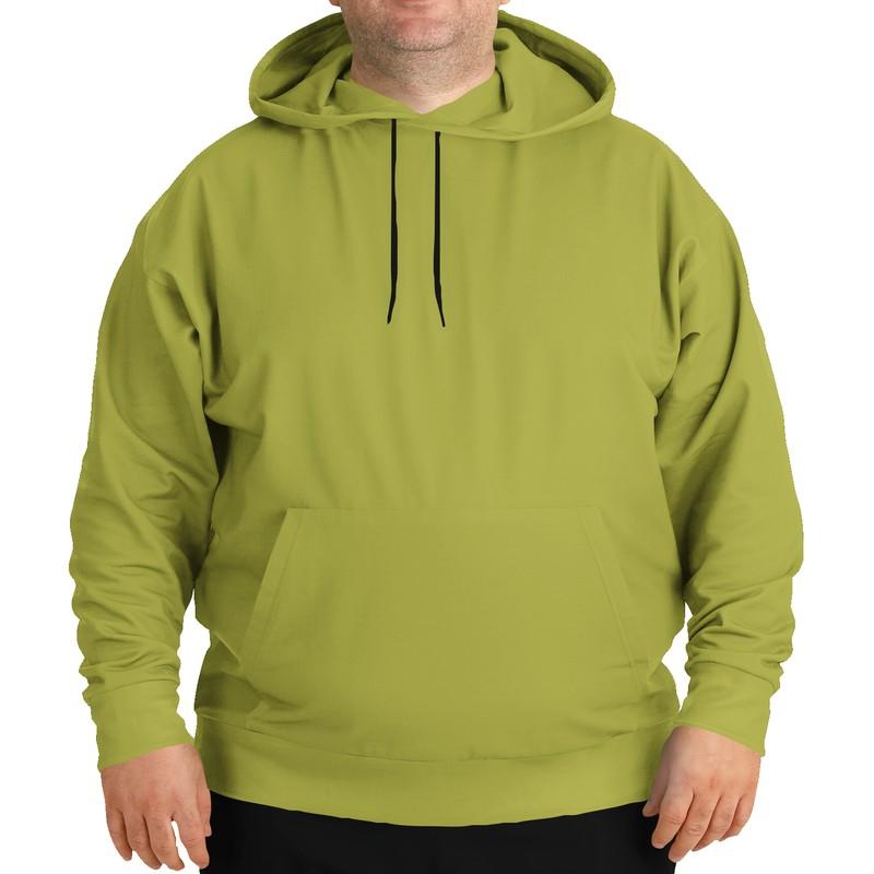 Shaded Midtone Yellow Hoodie (C10M0Y80K30) - Man Front PLUS