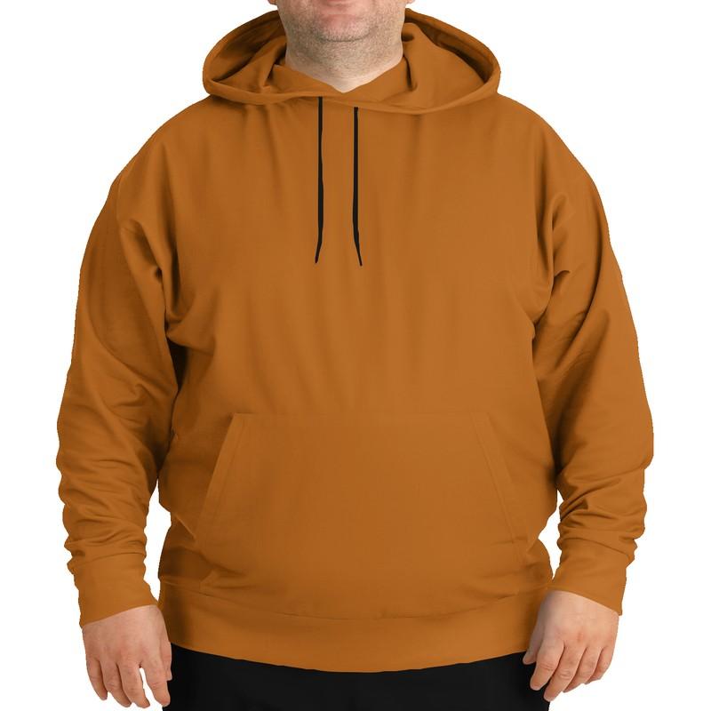 Shaded Orange Hoodie (C0M62Y100K30) - Man Front PLUS